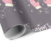 Hygge Mittens Kerstfeestdag Cadeaupapier (Rol Hoek)