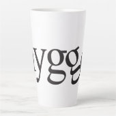 Hygge Mug en latte noir et blanc (Devant)