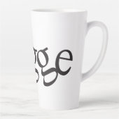 Hygge Mug en latte noir et blanc (Droite)