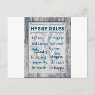 Hygge regels briefkaart