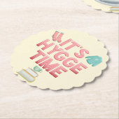 Hygge tijd kartonnen onderzetters (Gekanteld)