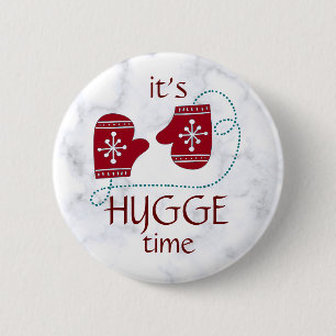 Hygge Time Nordic Red Mittens  Holiday Ronde Button 5,7 Cm