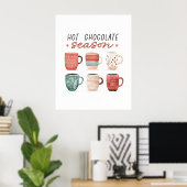 Hygge warme chocoladeseizoen poster (Thuiskantoor)