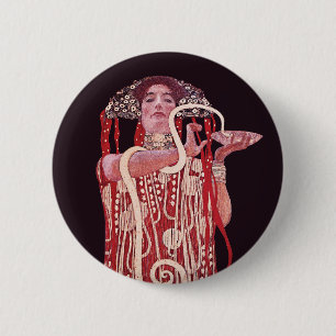 Hygieia door Gustav Klimt Ronde Button 5,7 Cm
