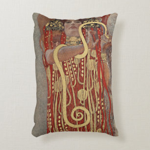 Hygieia van Gustav Klimt, Vintage Art Nouveau Accent Kussen