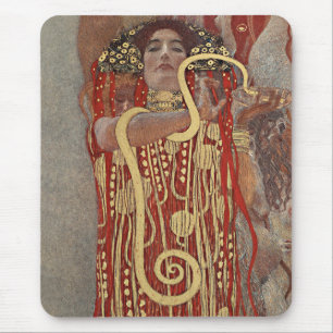 Hygieia van Gustav Klimt, Vintage Art Nouveau Muismat