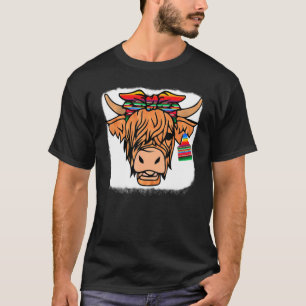 Hyland Koe Land Dier Vee Koeien Landelijk T-shirt