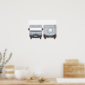 Hymer Motorhome Voorkleur Poster (Keuken)
