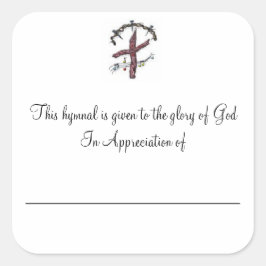 Hymische Borden bij waardebepaling van Vierkante Sticker