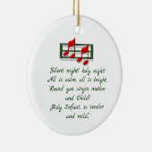 Hymn Ornament "Silent Night" Kerstmis (Rechts)