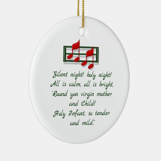Hymn Ornament "Silent Night" Kerstmis (Rechts)