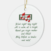 Hymn Ornament "Silent Night" Kerstmis (Links)