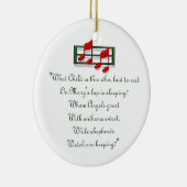 Hymn Ornament "Welk kind is dit?" Kerstmis (Rechts)