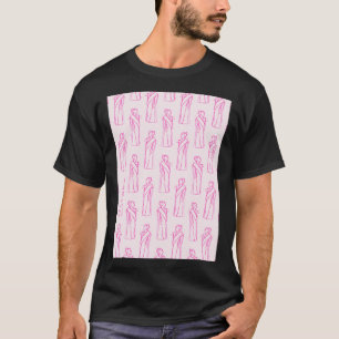 Hypatia roze achtergrond t-shirt