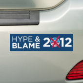 Hype en vuur 2012 bumpersticker (Op auto)