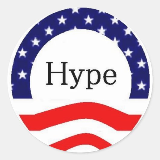 Hype-sticker Ronde Sticker (Voorkant)