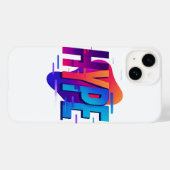 HYPE WAVE – Elektrisch spectrum Case-Mate iPhone Case (Achterkant (horizontaal))