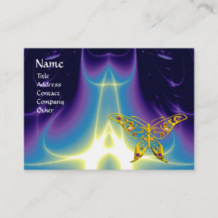 HYPER BUTTERFLY / LICHTE WAVES,Aqua Blue,Paars Visitekaartje