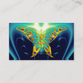 HYPER BUTTERFLY / LICHTE WAVES, Aqua Blue, Turquas Visitekaartje (Achterkant)