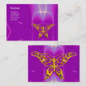 HYPER BUTTERFLY / LICHTE WAVES, roze, Paars, Viole Visitekaartje (Voorkant / Achterkant)