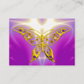 HYPER BUTTERFLY / LICHTE WAVES, roze, Paars, Viole Visitekaartje (Achterkant)