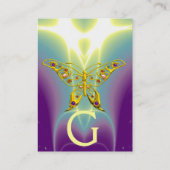 HYPER BUTTERFLY / LICHTE WAVES, roze, Paars, Viole Visitekaartje (Achterkant)