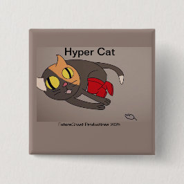 Hyper Cat Button OFFICIËLE Merch