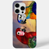 HYPER DELEN/RODE EN BLAUWE ARA Case-Mate iPhone CASE (Achterkant)