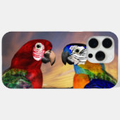 HYPER DELEN/RODE EN BLAUWE ARA Case-Mate iPhone CASE (Achterkant (horizontaal))