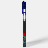 HYPER DELEN/RODE EN BLAUWE ARA Case-Mate iPhone CASE (Achterkant / Links)