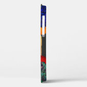 HYPER DELEN/RODE EN BLAUWE ARA Case-Mate iPhone CASE (Achterkant / Links)