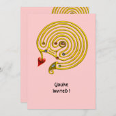 HYPER DOOLHOF ,roze Kaart (Voorkant / Achterkant)