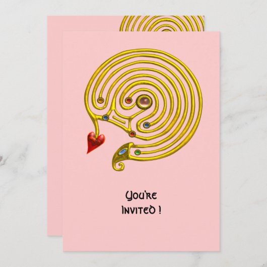 HYPER DOOLHOF ,roze Kaart (Voorkant / Achterkant)