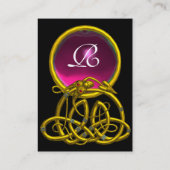 HYPER DRAGON AMETHYST MONOGRAM paars roze geel Visitekaartje (Achterkant)