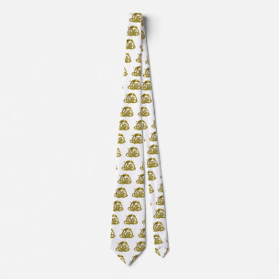 HYPER DRAGON/Gold Celtic Knoks, wit Stropdas