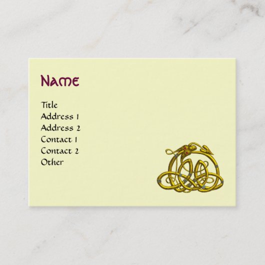 HYPER DRAGON MONOGRAM VISITEKAARTJE (Voorkant)