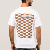 Hyper, Energetisch, Funny Rudolph Pattern Kerstmis T-shirt (Achterkant)