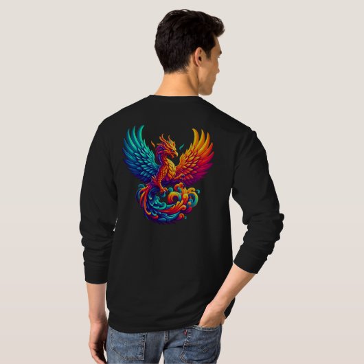 Hyper Flames van Majestic Phoenix T-shirt (Achterkant volledig)