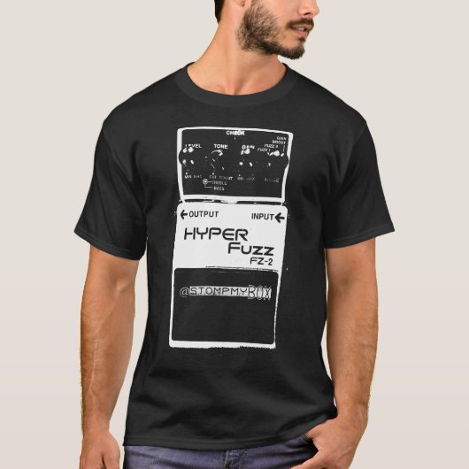 Hyper Fuzz @stompmybox T-shirt (Voorkant)