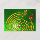 HYPER LABYRINTH EMERALD, rood geel groen Visitekaartje (Achterkant)