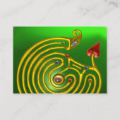 HYPER LABYRINTH EMERALD, rood geel groen Visitekaartje (Achterkant)