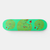 HYPER LABYRINTH, groen Skateboard (Horizontaal)