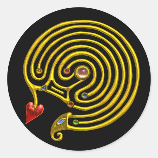 HYPER LABYRINTH RONDE STICKER (Voorkant)