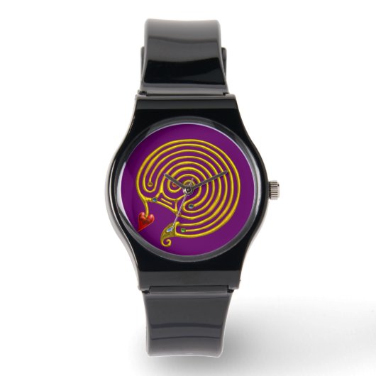 HYPER LABYRINTH, zwart Horloge (Voorkant)