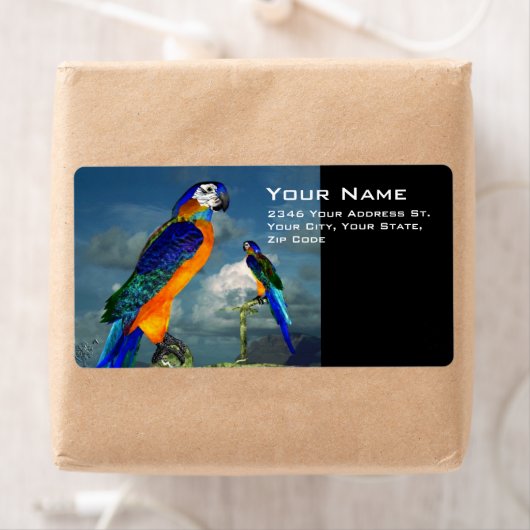 HYPER PARROTS/BLAUWE ARA ETIKET (Insitu)