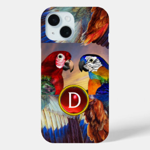 HYPER PARROTS/RED EN BLAUWE ARA GEMSTONE MONOGRAM