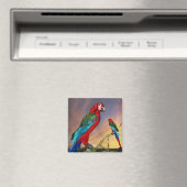 HYPER PARROTS/RODE ARA MAGNEET (Insitu (Vaatwasser))