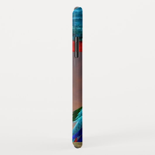 HYPER PARROTS/RODE ARA-MONOGRAM Case-Mate iPhone CASE (Achterkant/rechts)
