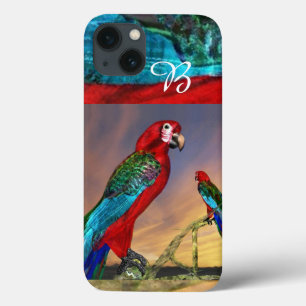 HYPER PARROTS/RODE ARA-MONOGRAM iPhone 13 HOESJE