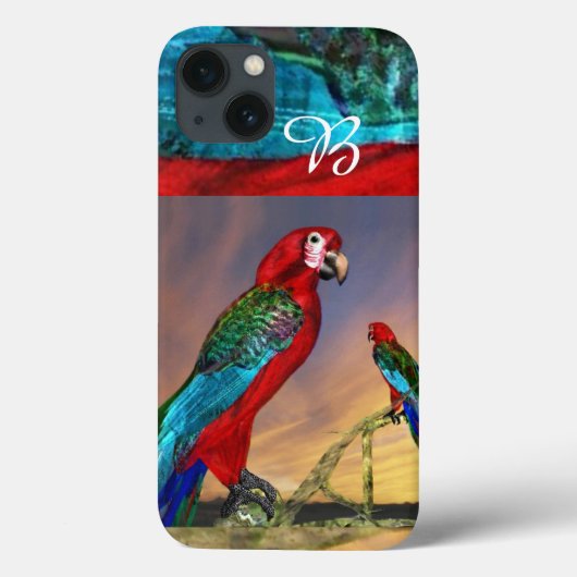 HYPER PARROTS/RODE ARA-MONOGRAM Case-Mate iPhone CASE (Achterkant)